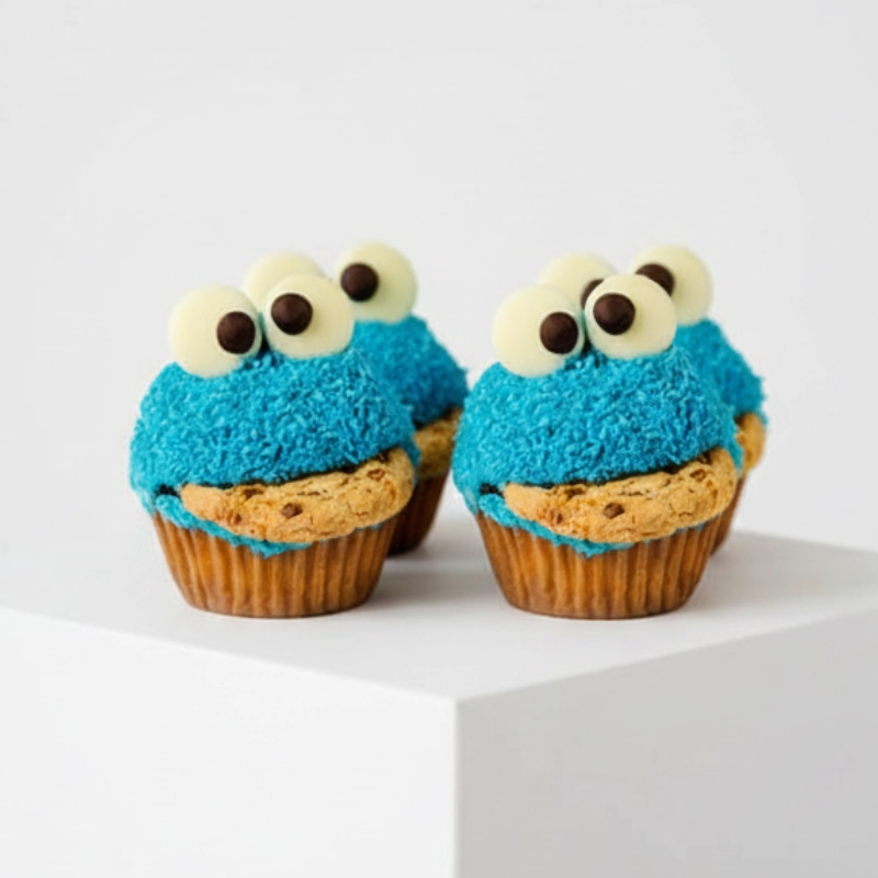 Monster Cookies Cupcakes
